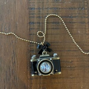 Betsey Johnson Camera Necklace